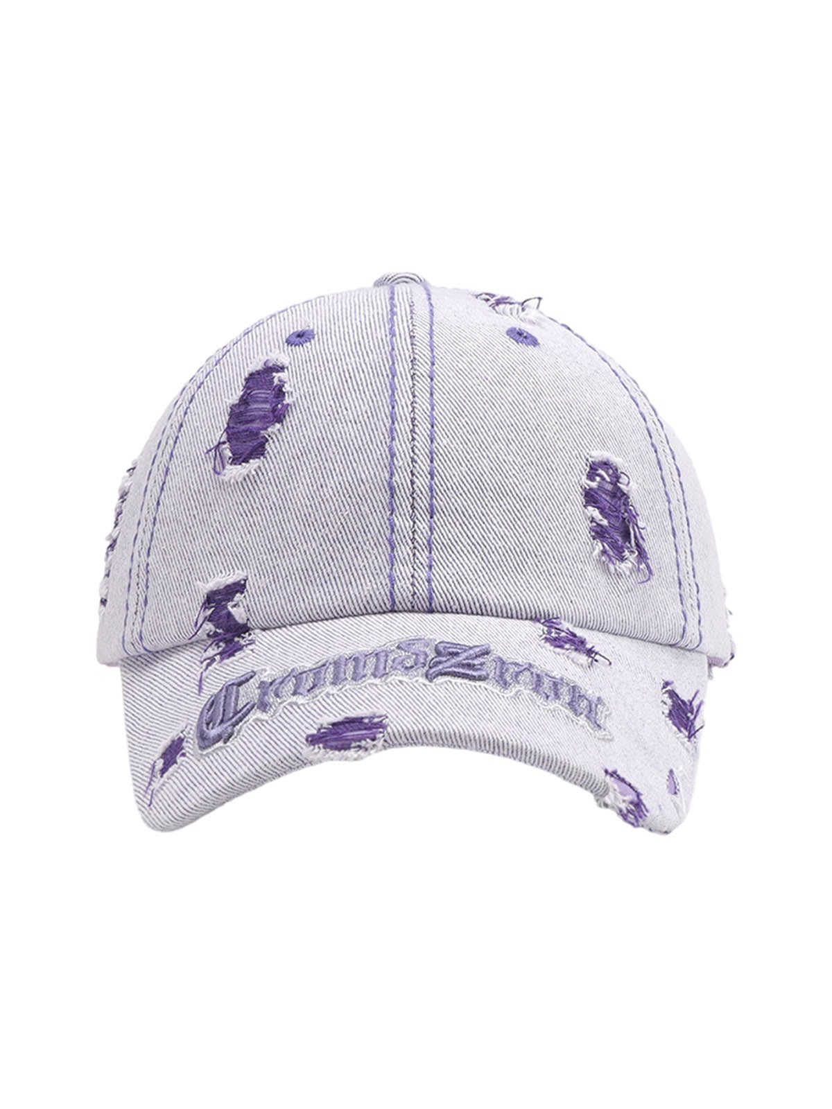 Distressed Letter Embroidery Baseball Cap