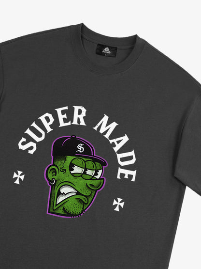 Graphic T-Shirt with Bold Monster Design for Casual Wear 