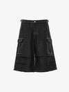 Vintage Contrast Stitch Cargo Shorts