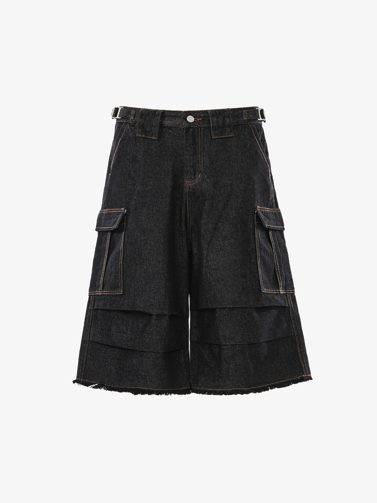 Vintage Contrast Stitch Cargo Shorts