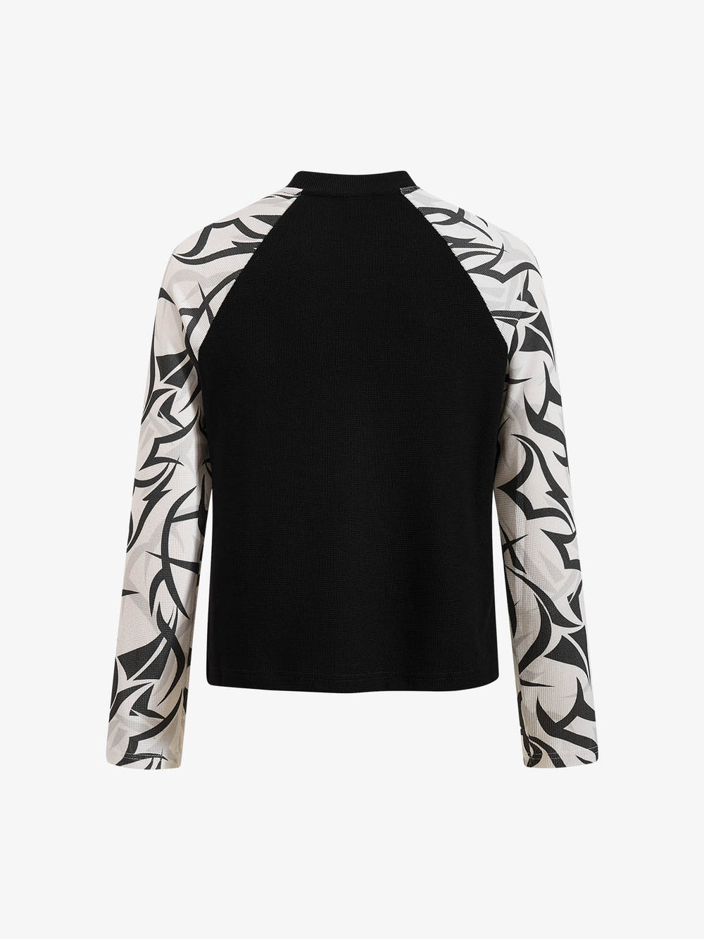 Waffle Skull Thorn Graphic Long Sleeve Tee