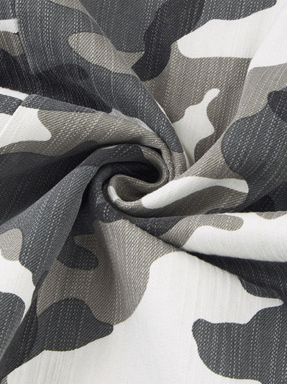 Camouflage Wide-Leg Trousers for Casual and Outdoor Adventures 