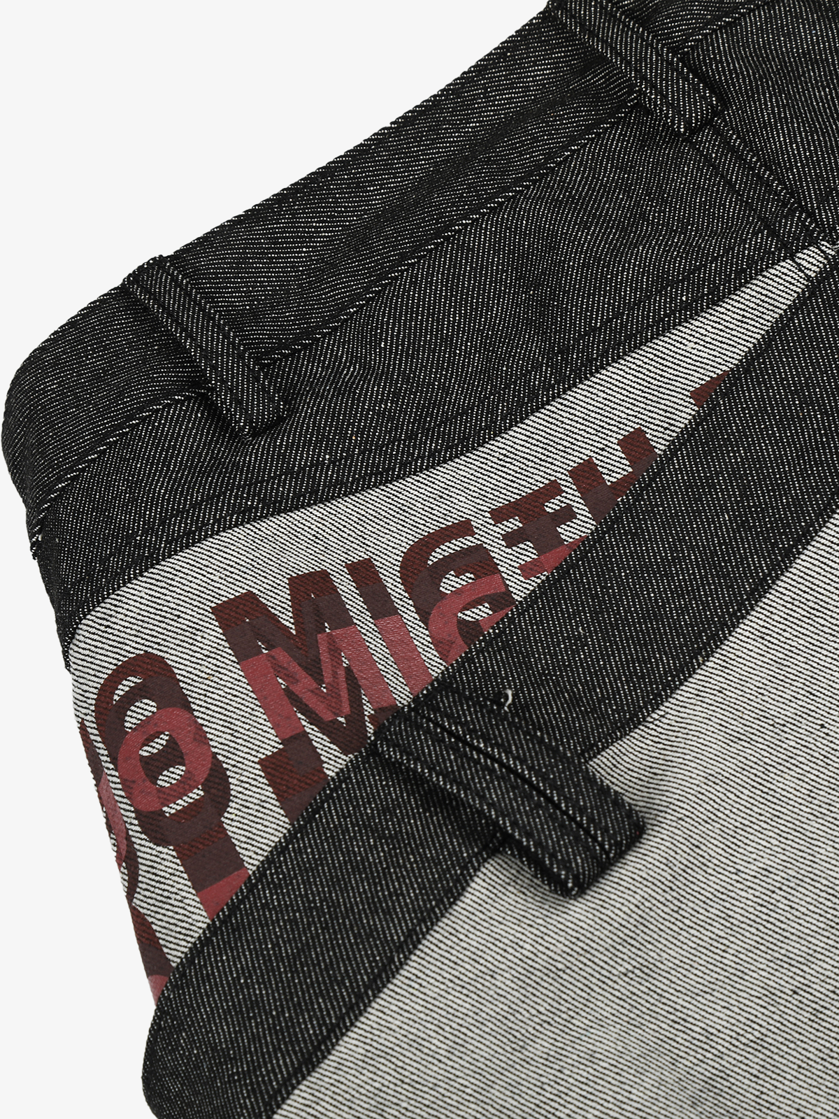 Two-Tone Graphic Baggy Jeans