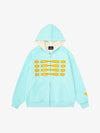Napoleon Cord Embroidery Polka Dot Zip-Up Hoodie