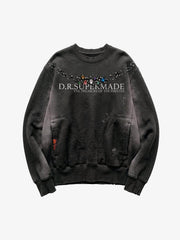 Pirate’s Treasure Studded Brushed Crewneck Sweatshirt