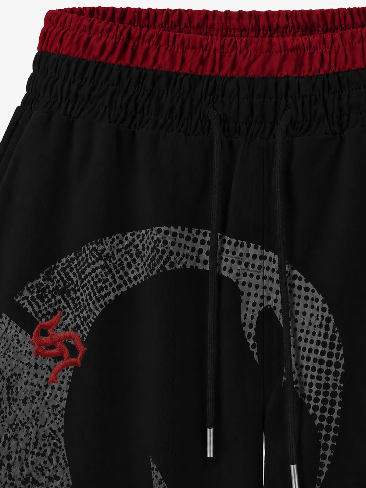 Oversized-Zip Skeleton Graphic Hoodie & Wide-Leg Sweatpants Set