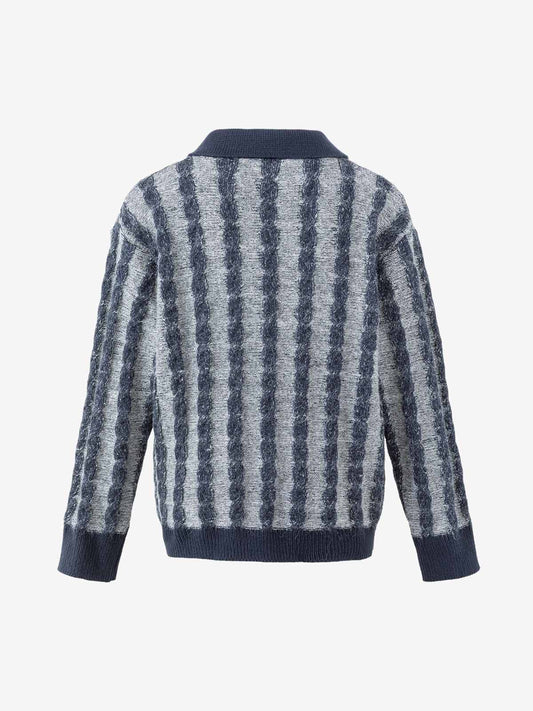 Gestreifter Strickpullover