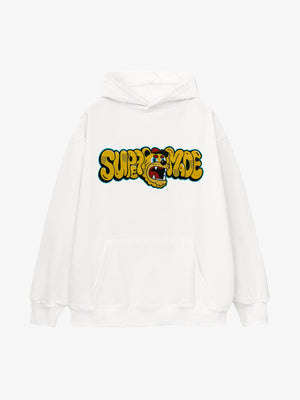 Street-Cool Tiger Head Graffiti Style Hooded Sweatshirt 