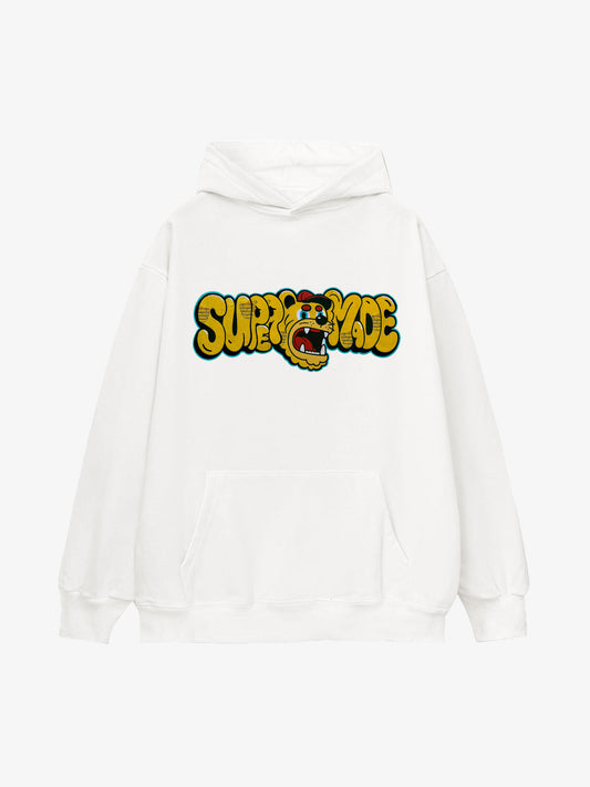 Street-Cool Tiger Head Graffiti Style Hooded Sweatshirt 