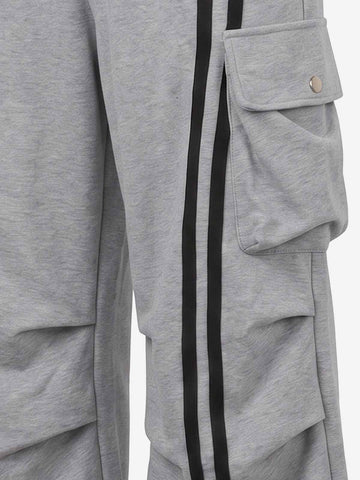 Scorpion Appliqué Color Block Striped Tracksuit