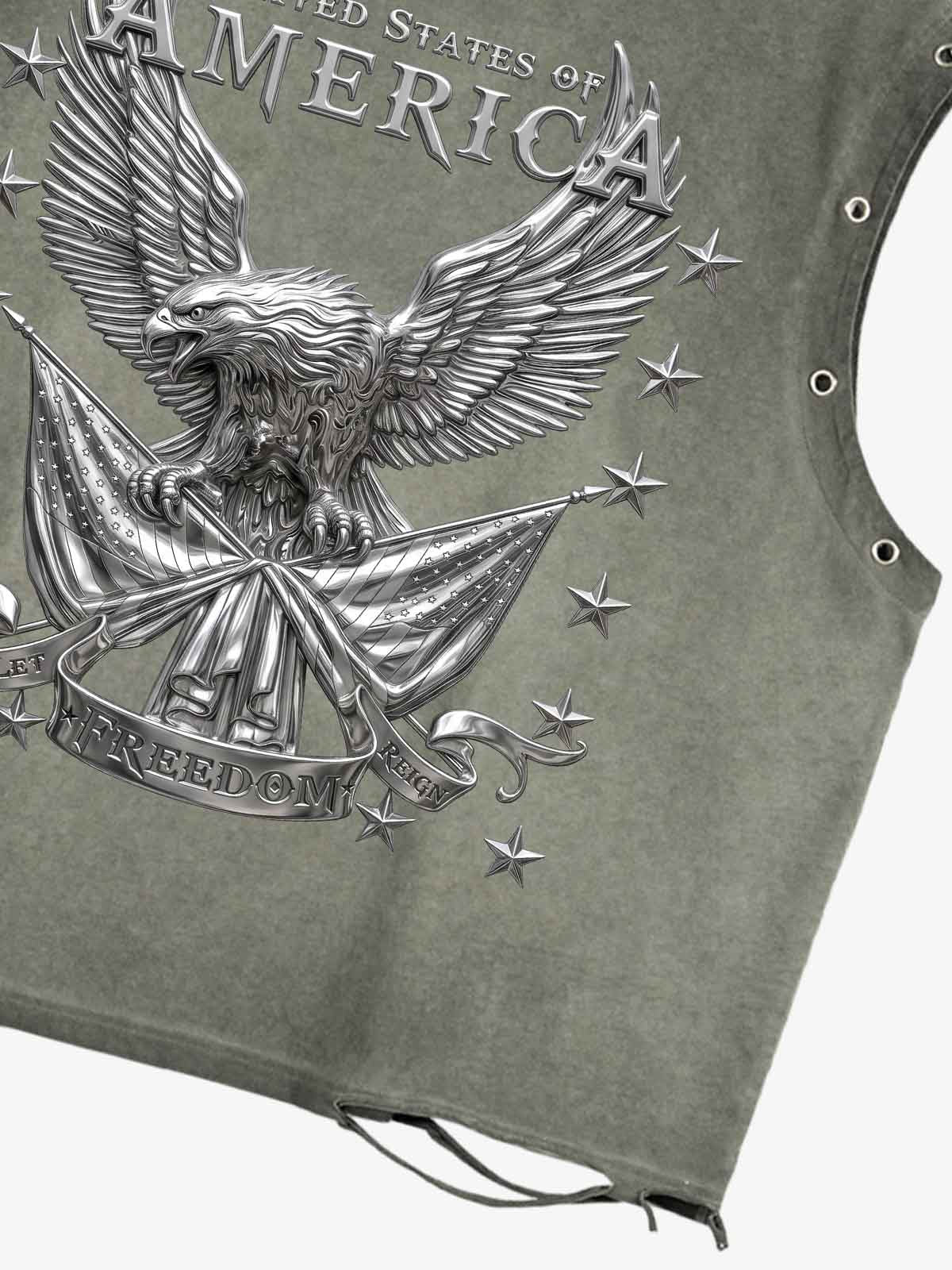 Vintage Freedom Eagle Sleeveless T-Shirt 