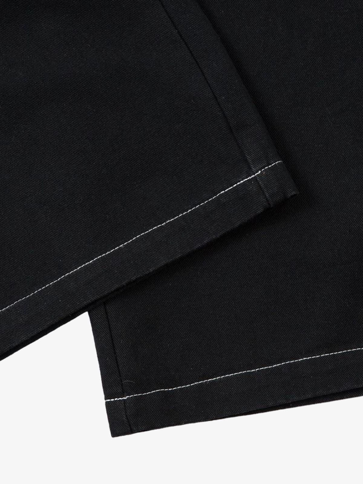 Thesupermade Heavy Contrast Thread Embroidered Multi-button Jeans 