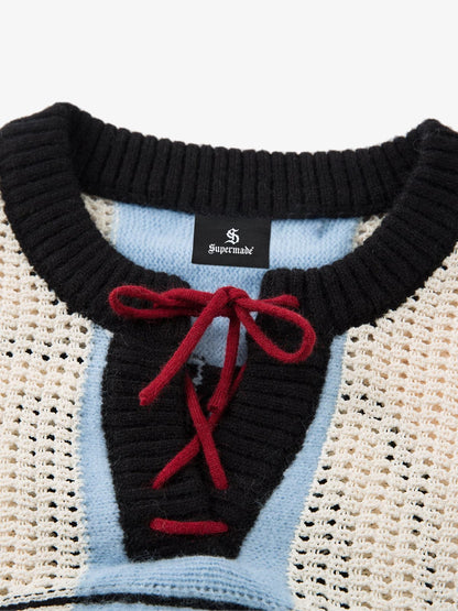 Stylish Contrast Panel Zip-Up Sweater for Casual and Sporty Looks 