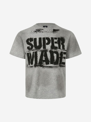 Vintage Washed Logo Print T-Shirt