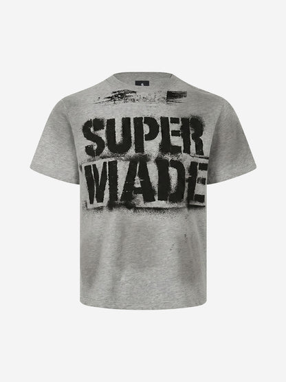 Vintage Washed Logo Print T-Shirt