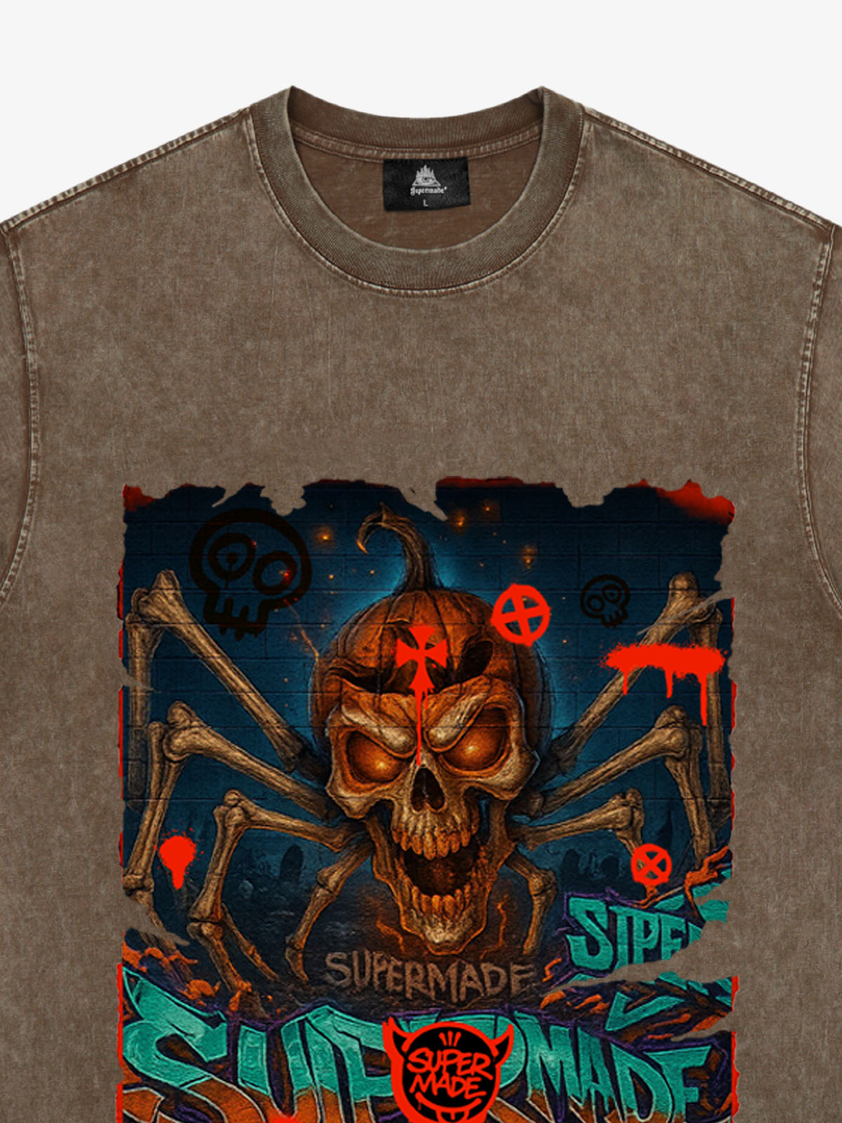 Bloody Dark Skull Spider T-shirt 