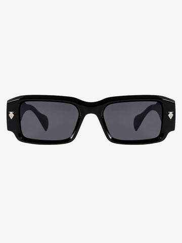Gold Arrow Studded Square UV-Protection Sunglasses