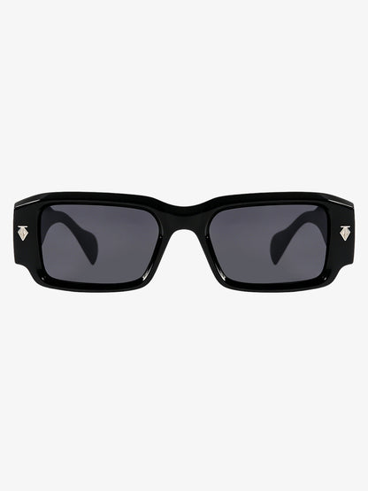 Gold Arrow Studded Square UV-Protection Sunglasses