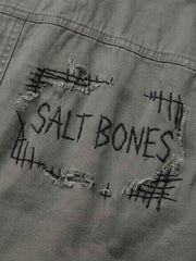 Skull Patch Embroidered Heavyweight M65 Jacket