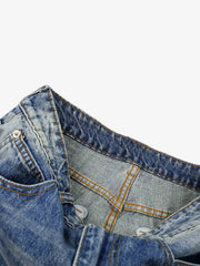 Studded Washed Heavy-Duty Jeans