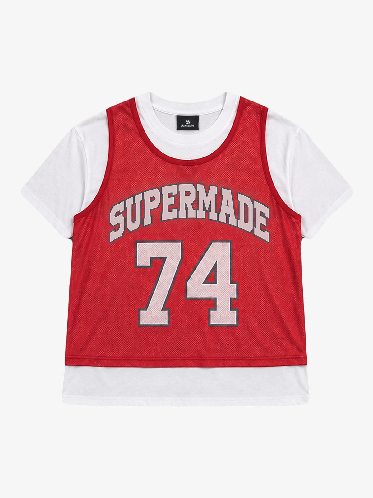 Layered Paneled Basketball Jersey
