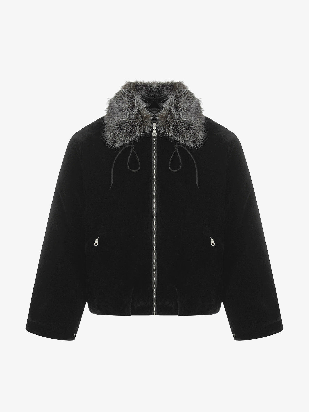 Winter Essential Faux Fur Trimmed Jacket with Adjustable Drawstrings 