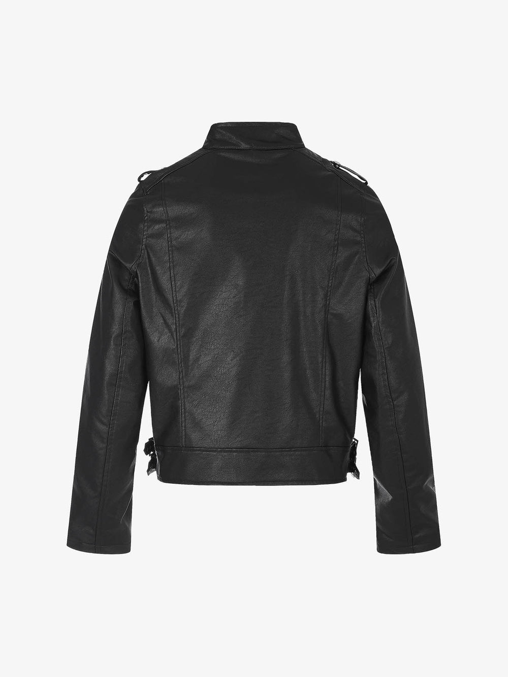 Lederjacke mit Nietenknöpfen