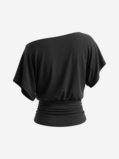 Cross Shoulder Graphic Tee