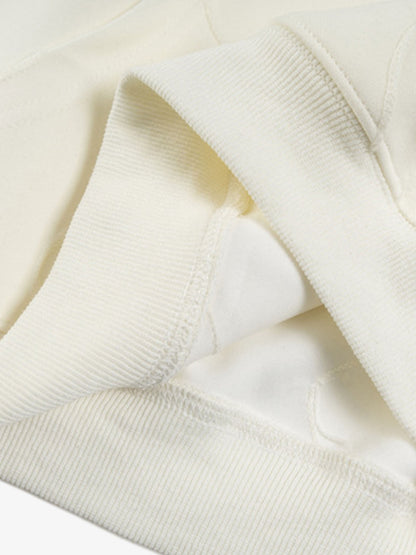 Flocking Letter Embroidery Oversize Hoodie 