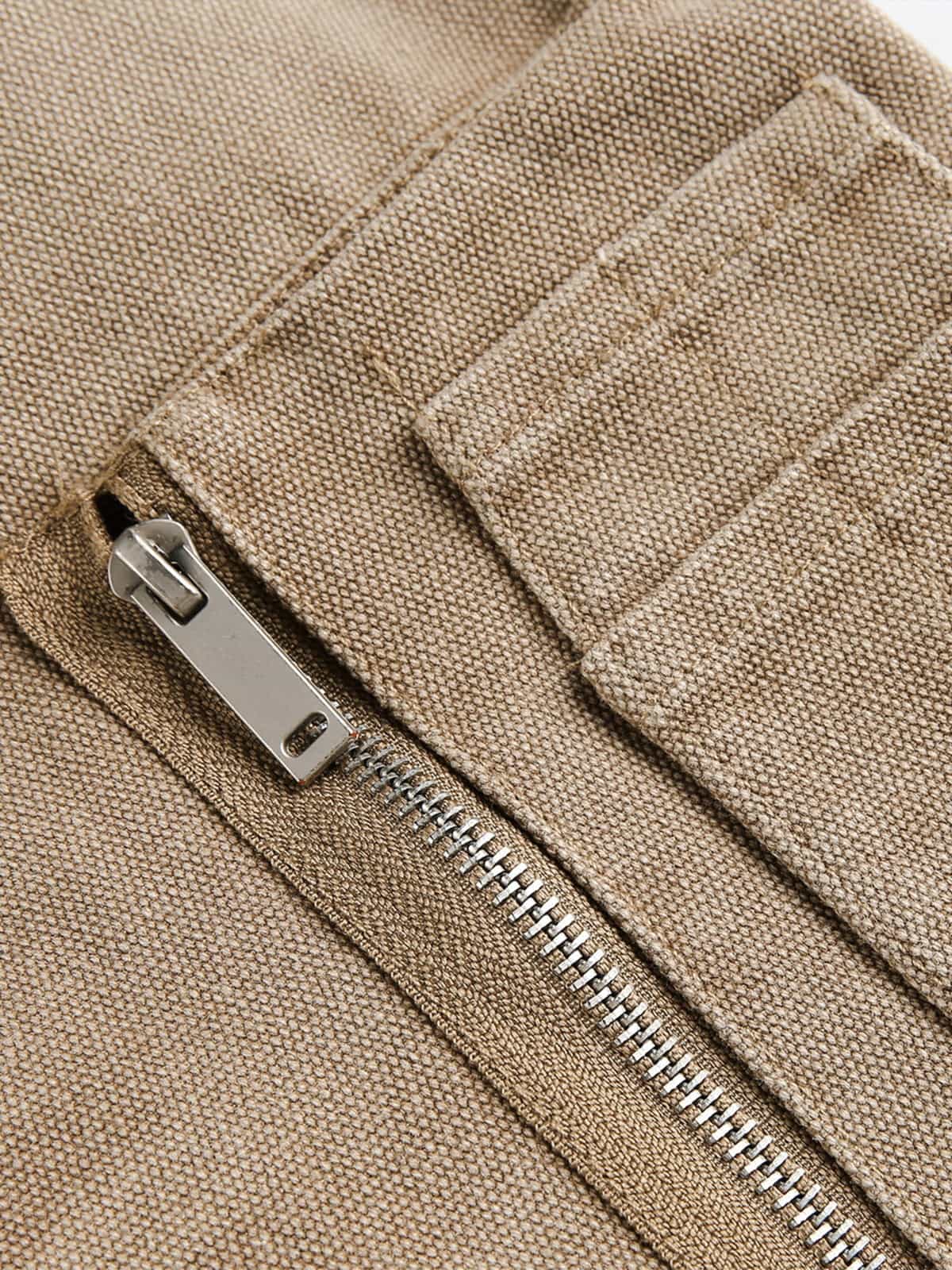 Retro Deconstructed Panel Washed Hooded Jacket 