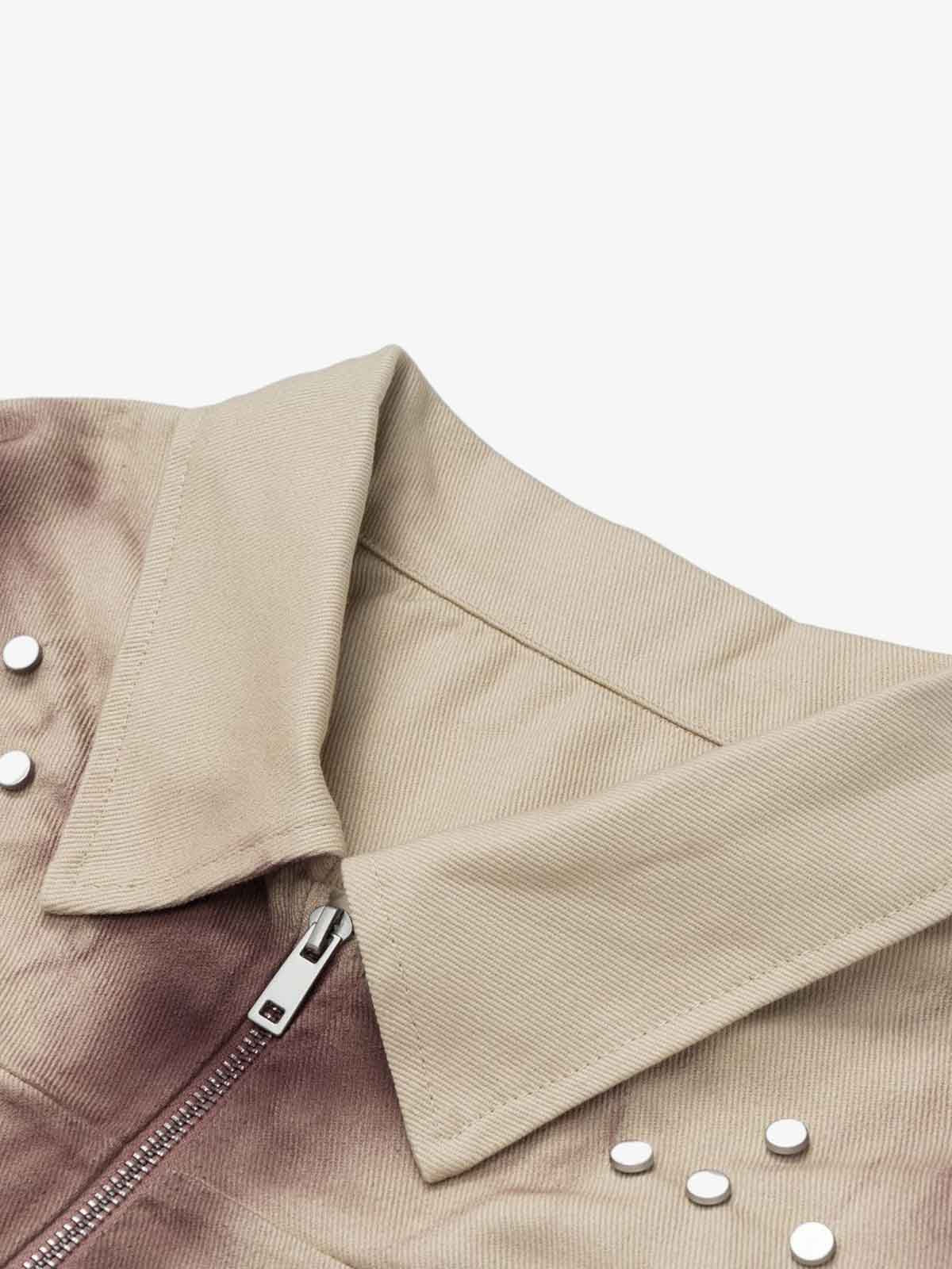 Stylish Tie-Dye Embroidered Jacket for Casual and Fashionable Looks 