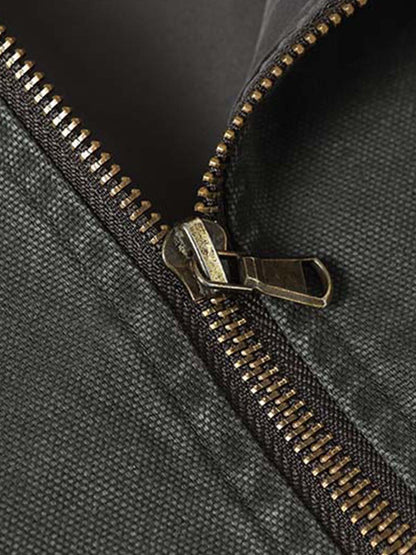 Deconstructed Patchwork Frayed Washed Jacket