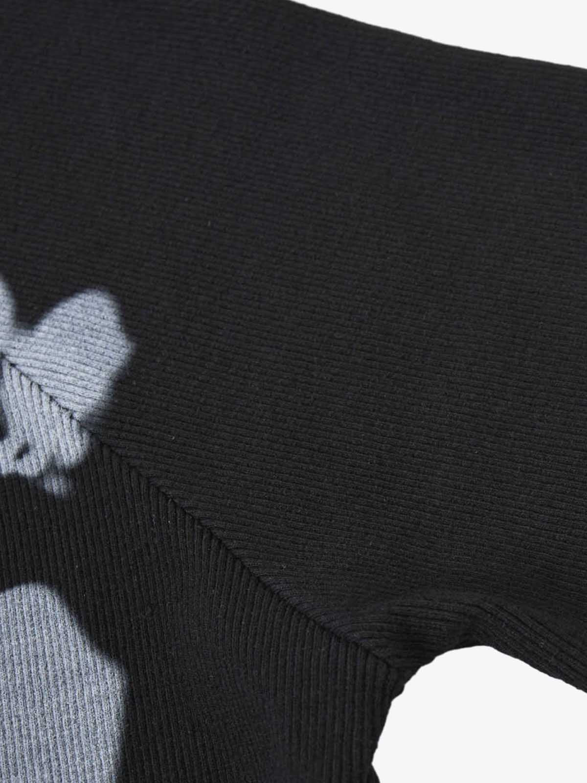 T-shirt raglan côtelé