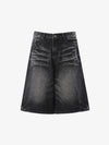 Vintage Jeansshorts mit Used-Look