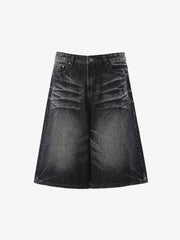 Vintage Whiskered Denim Jorts 