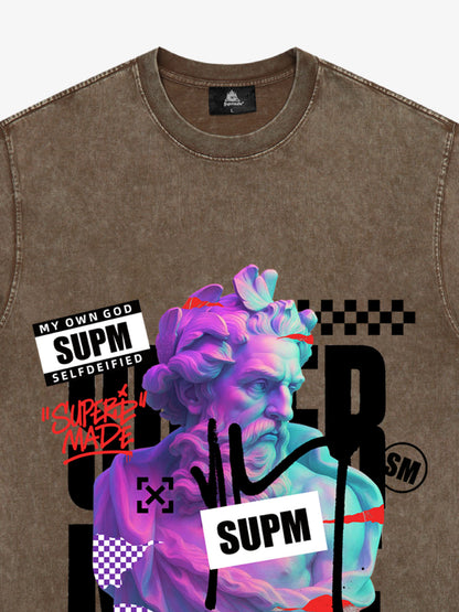Unique Graphic T-Shirt with Bold Artistic Design for Men 