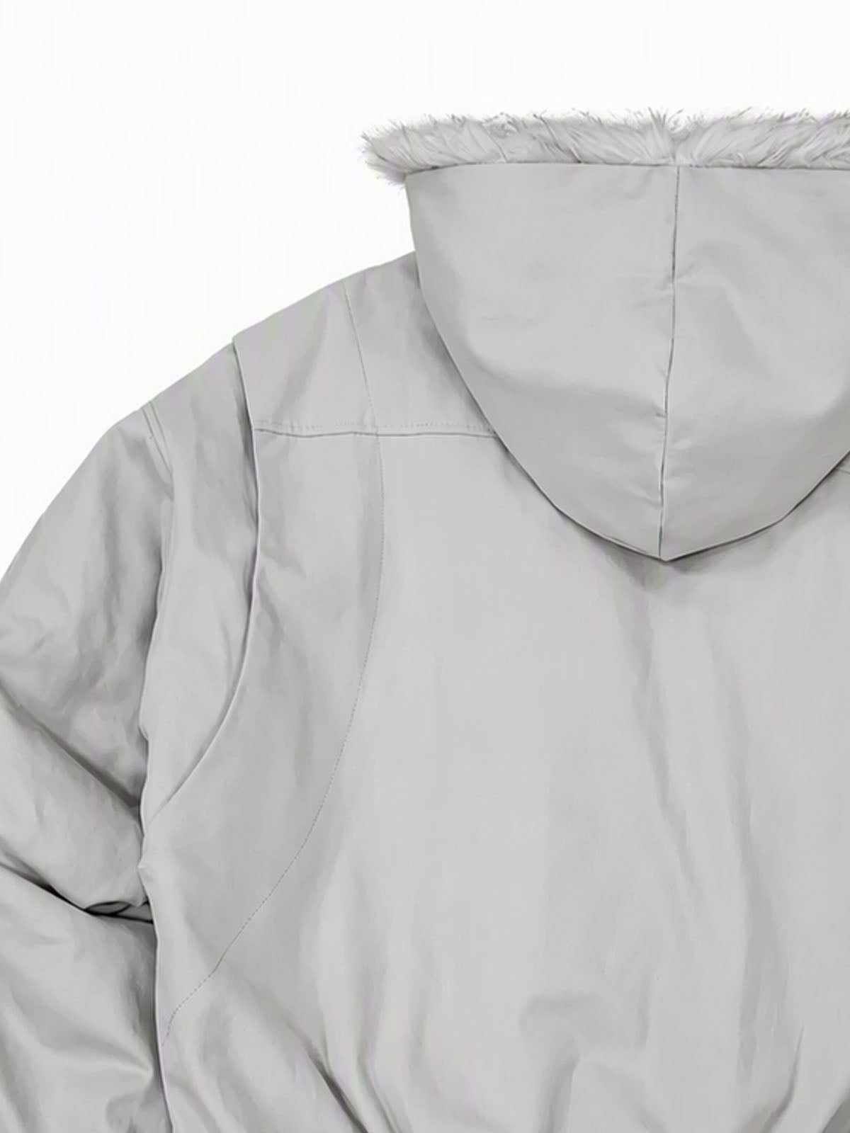Hooded Padded Bomber Coat