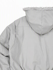 Hooded Padded Bomber Coat