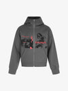 Rivet Character Graphic Zip Hoodie