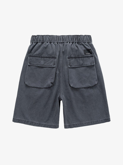 Graphic Print Drawstring Shorts 