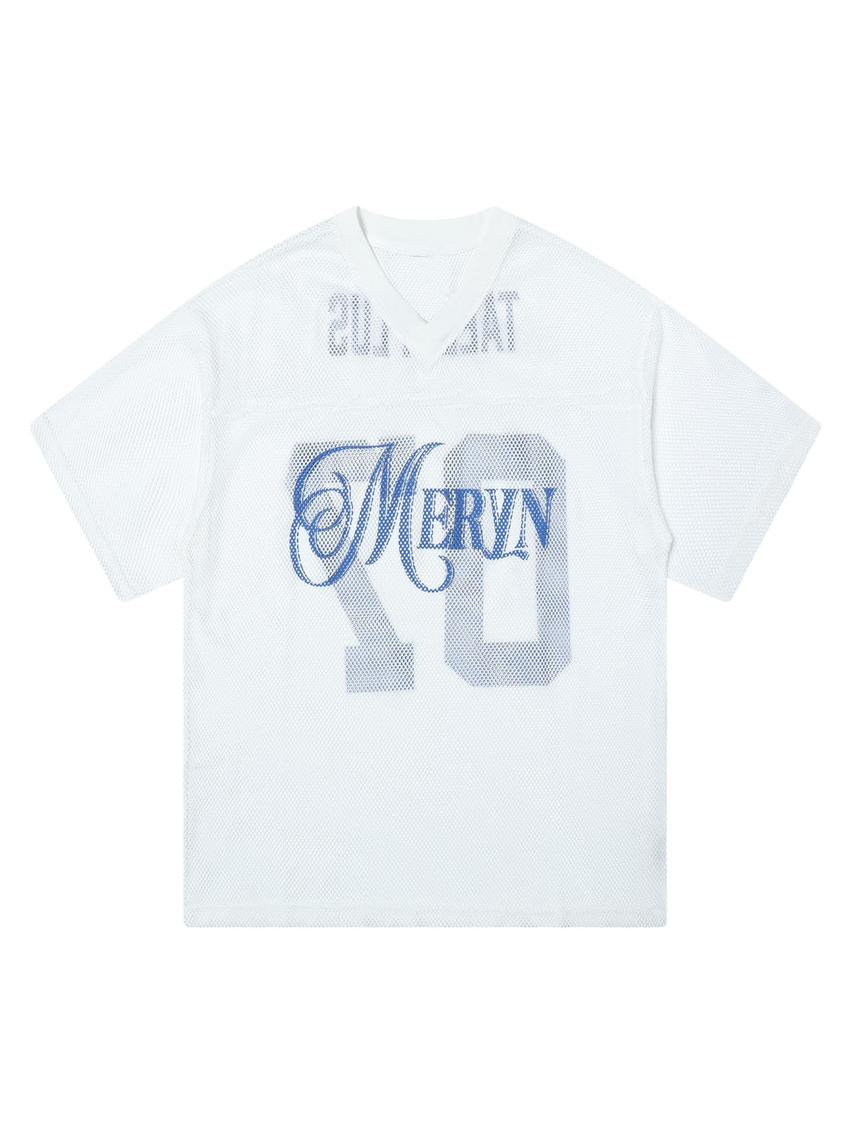 Jersey Mesh Blouse Hollow T-shirt