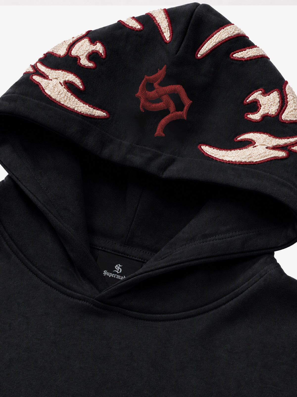 Scorpion Skeleton Terry Embroidered Hoodie