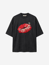 Suede Oversized Streetwear T-Shirt
