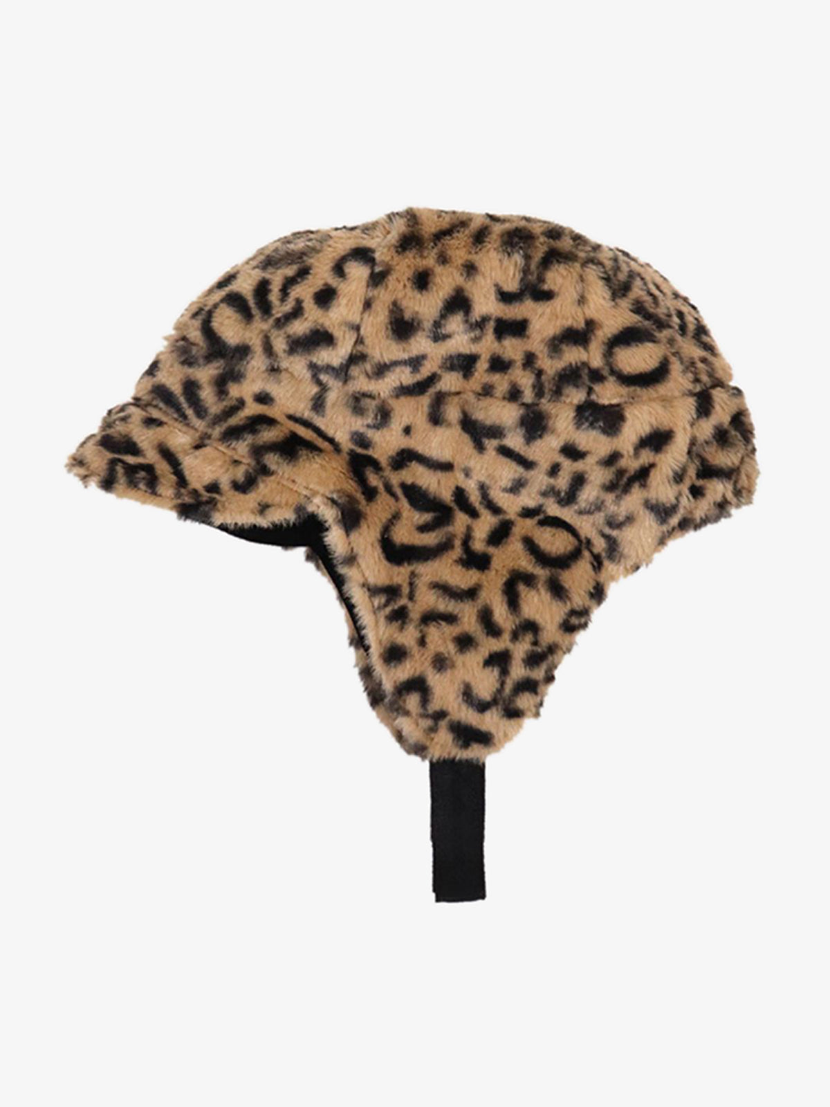 Retro Leopard Plush Earmuff Winter Hat 