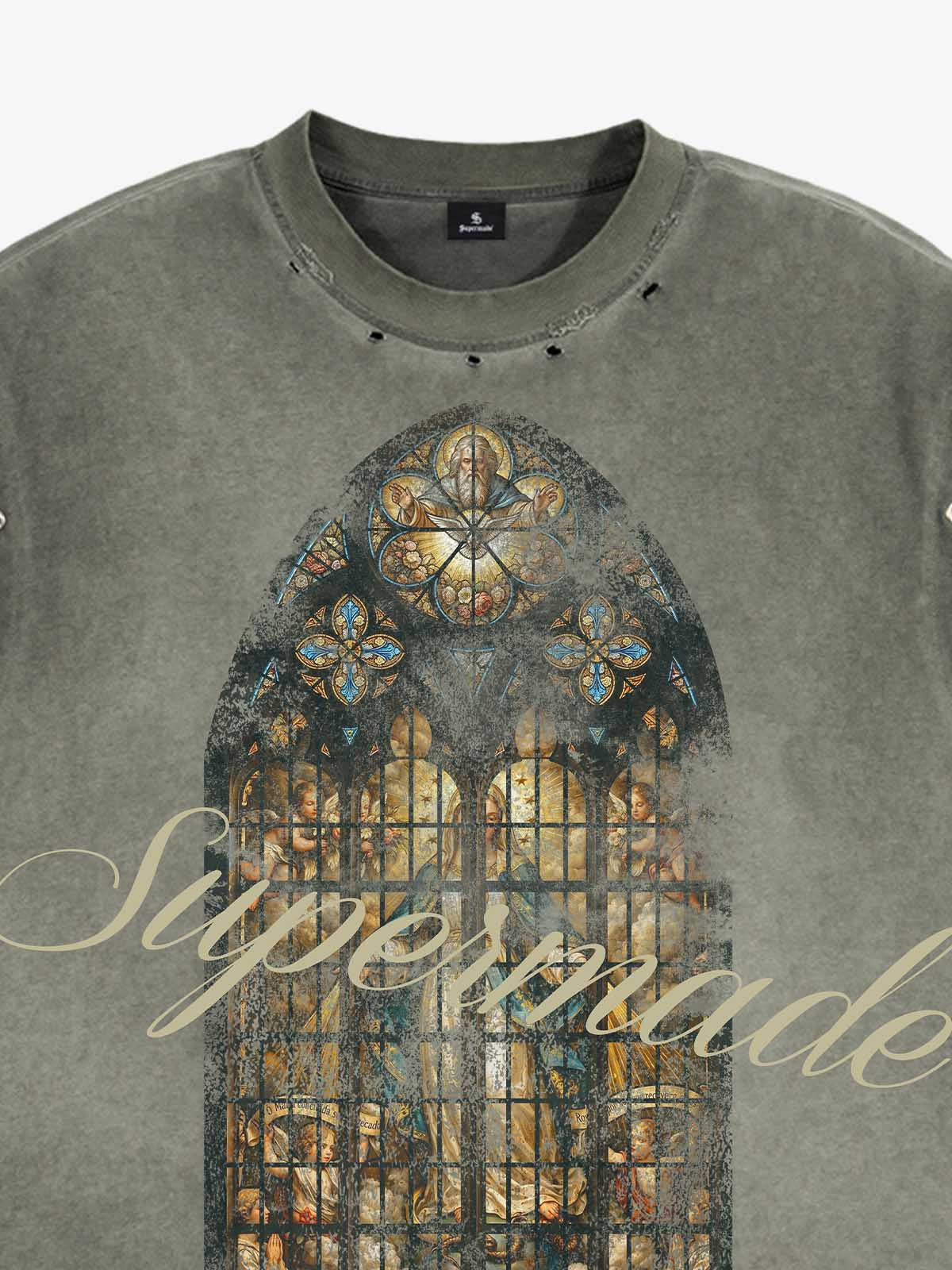 Vintage Cathedral Window Sleeveless T-Shirt 