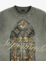 Vintage Cathedral Window Sleeveless T-Shirt 