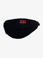 333 Embroidered Fleece Multi-Pocket Hobo Bag