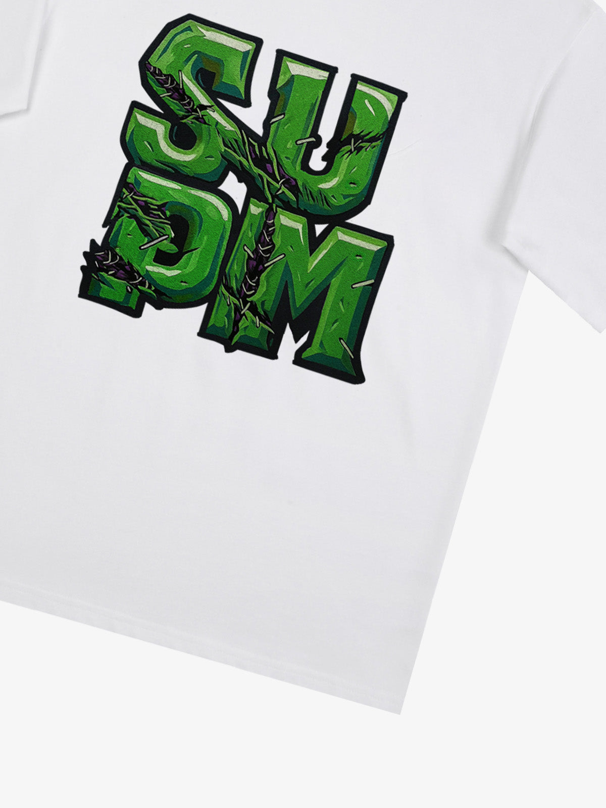 Supermade Street Green Thorn Font T-Shirt 