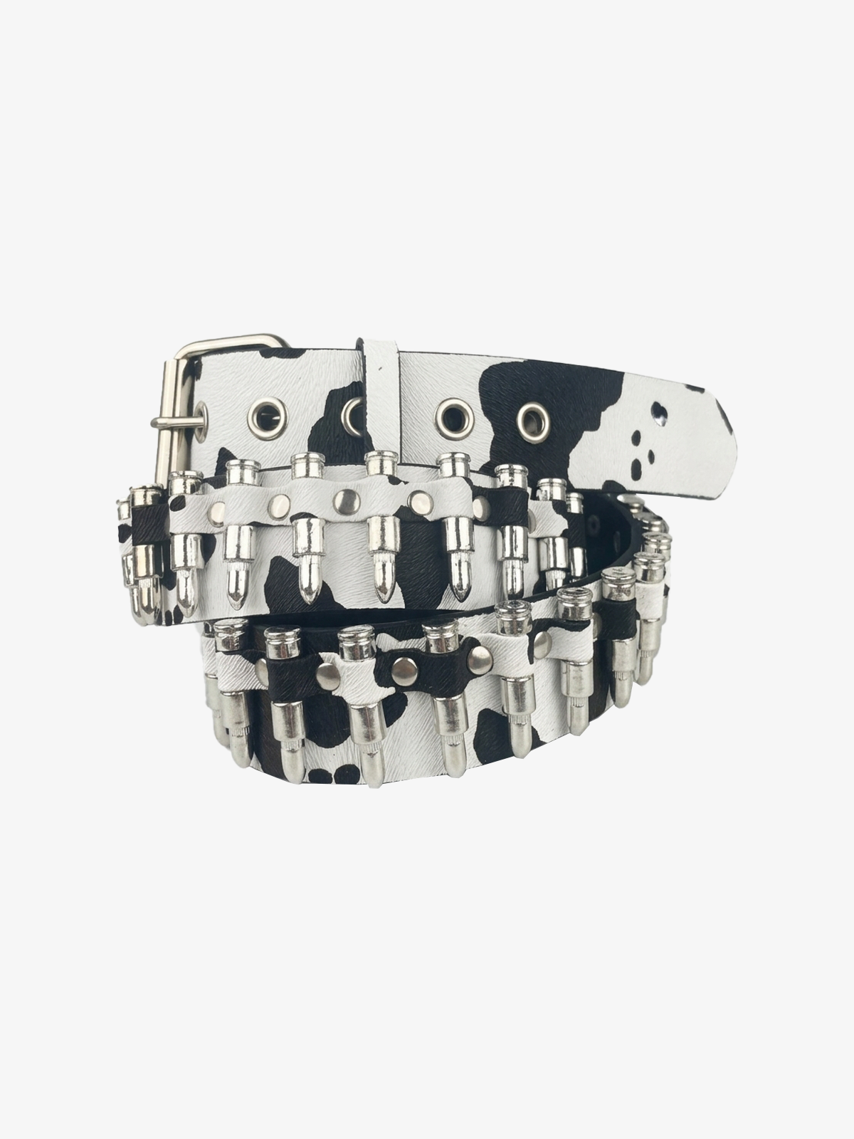 Punk Animal Print Studded Belt
