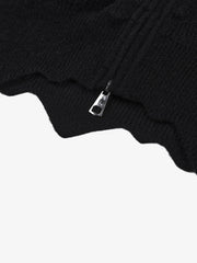 Asymmetrical Hem Boxy Fit Cardigan